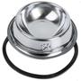 Imagem de Kit 2 Comedouro Bebedouro Inox Chalesco Cachorro Gato 720ml