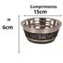 Imagem de Kit 2 Comedouro e Bebedouro M para Cachorro Com Lousa Durapet Bowl em Aço Inox