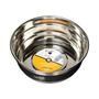 Imagem de Kit 2 Comedouro e Bebedouro M para Cachorro Com Lousa Durapet Bowl em Aço Inox