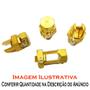 Imagem de Kit 2 Conector Parafuso Fendido Split Bolt 50mm Latão Emenda Cabos