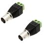 Imagem de Kit 2 Conectores BNC Femea Com Borne Para Cftv BBNCF