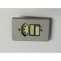 Imagem de Kit 2 Conjunto 4x2 Interruptor 2 Teclas Simples + Tomada 10A Cinza - Lorenzetti