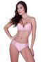 Imagem de Kit 2 Conjunto com Bojo com Detalhes em Renda - KIT 2 GISELE PRETO ROSA