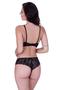 Imagem de Kit 2 Conjunto com Bojo com Detalhes em Renda - KIT 2 GISELE PRETO ROSA