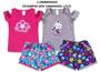 Imagem de Kit 2 Conjunto Infantil Feminino Roupa de Verão Menina