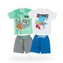 Imagem de Kit 2 Conjunto Infantil Menino Roupas Masculino 1/2/3/4/6/8 Anos