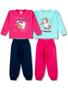 Imagem de Kit 2 Conjunto Infantil Moletom Menina Roupa Atacado