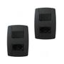 Imagem de Kit 2 Conjunto Interruptor Simples + Tomada 10A 250V Preta