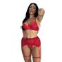 Imagem de Kit 2 Conjunto Lingerie Sutiã sem Bojo Strappy  - KIT 2 RAFAELA PRETO E VERMELHO