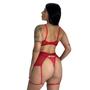 Imagem de Kit 2 Conjunto Lingerie Sutiã sem Bojo Strappy  - KIT 2 RAFAELA PRETO E VERMELHO