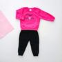 Imagem de Kit 2 Conjunto Moletom roupa de frio bebe Infantil inverno Algodão Menino Menina Presente