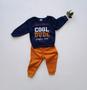 Imagem de Kit 2 Conjunto Moletom roupa de frio bebe Infantil inverno Algodão Menino Menina Presente