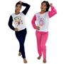 Imagem de Kit 2 Conjunto Pijama Feminino Adulto de Inverno Quentinho