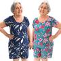Imagem de Kit 2 Conjunto Senhora Plus Size Com Manga Feminino Versátil