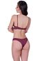 Imagem de Kit 2 Conjunto Sutiã com Bojo Calcinha Liso - c3 KIT 2 CONJUNTO BÁSICO ROSA E BORDO