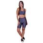 Imagem de Kit 2 Conjunto Top com Bojo e Bermuda Fitness 3D BRUNA