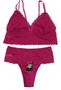 Imagem de Kit 2 Conjuntos lingerie feminina Mila,renda,luxo,microfibra