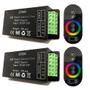 Imagem de Kit 2 Controle + Comando Touch Refletores LED RGB Sem Fio
