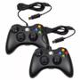 Imagem de Kit 2 Controle Compatível com Xbox 360 Computador Pc Com Fio Joystick