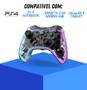 Imagem de Kit 2 Controle Joystick GamePad Manete Compativel Ps4 Pc Notebook Smart Tv Celular Sem Fio Wireless