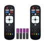 Imagem de Kit 2 Controle Remoto Para Smart Tv Vizzion Android BR32D