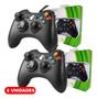 Imagem de Kit 2 Controle Xbx 360 com Fio USB Compacto Ergonomico Compacto