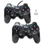 Imagem de Kit 2 Controles Joystick Manete Com Fio Ps2 Feir
