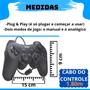 Imagem de Kit  2 Controles Joystick Manete ps2 ps1 Plug And Play dualshock Com Memory Card 16gb