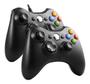 Imagem de Kit 2 Controles Manete Compatível c/ Xbox 360 e Pc com Cabo Usb X360 Slim