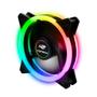 Imagem de Kit 2 Cooler Fan C3Tech, LED Duplo, 120mm, Preto - F7-L600RGB