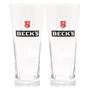 Imagem de Kit 2 Copo Cerveja Becks Vidro 300ml - Ambev