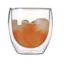 Imagem de Kit 2 Copo Duo De Vidro 150ml Camada Dupla Parede Suco Chá Café Americano Shot Termico Jogo Drinks 