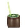 Imagem de Kit 2 Copos Fruta Kiwi com Canudo 650 Ml  Injetemp 