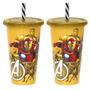 Imagem de Kit 2 Copos Homem de Ferro Iron Man 500ml Infantil Original