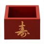 Imagem de Kit 2 Copos Massu para Saque + 2 Pratos Pires 11x11cm Vermelho  Nihon Shikko 