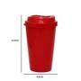 Imagem de Kit 2 Copos Mug Vermelho 320Ml Plástico Premium