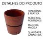 Imagem de Kit 2 copos para cachaça 7CM em madeira maciça artesanal