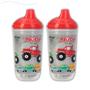 Imagem de Kit 2 copos pisca-pisca térmico com bico rigido 300ml nuby antivazamento