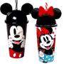 Imagem de Kit 2 Copos Porta Lanche Infantil Minnie e Mickey 500ml