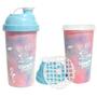 Imagem de Kit 2 Copos Shakeiras com Tampa Academia Tie Dye 580ml