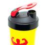 Imagem de Kit 2 Coqueteleira Shakeira Universal Amarela 600ml Academia Treino Musculação Shake Exclusiva
