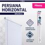 Imagem de Kit 2 Cortina Horizontal Persiana Quarto Cozinha 100x130cm