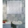 Imagem de Kit 2 Cortinas Vitrô Banheiro Renda Branca Grossa 90x70cm - Romance