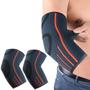 Imagem de Kit 2 cotoveleiras compressão proteção esportiva alivio das dores