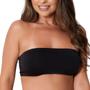 Imagem de Kit 2 Cropped Top Faixa Cotton Algodão Sutiã Sem Bojo Sem Alça