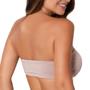 Imagem de Kit 2 Cropped Top Faixa Cotton Algodão Sutiã Sem Bojo Sem Alça