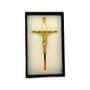 Imagem de Kit 2 Crucifixo Cruz Metal Moderno Cromado 15cm Atacado