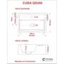 Imagem de Kit 2 Cubas de Apoio para Banheiro Q45w Retangular Compace