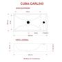 Imagem de Kit 2 Cubas de Apoio para Banheiro Roma Rl545 Retangular Branco