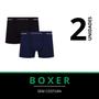 Imagem de Kit 2 Cuecas Boxer Masculina De Poliamida Sem Costura Selene